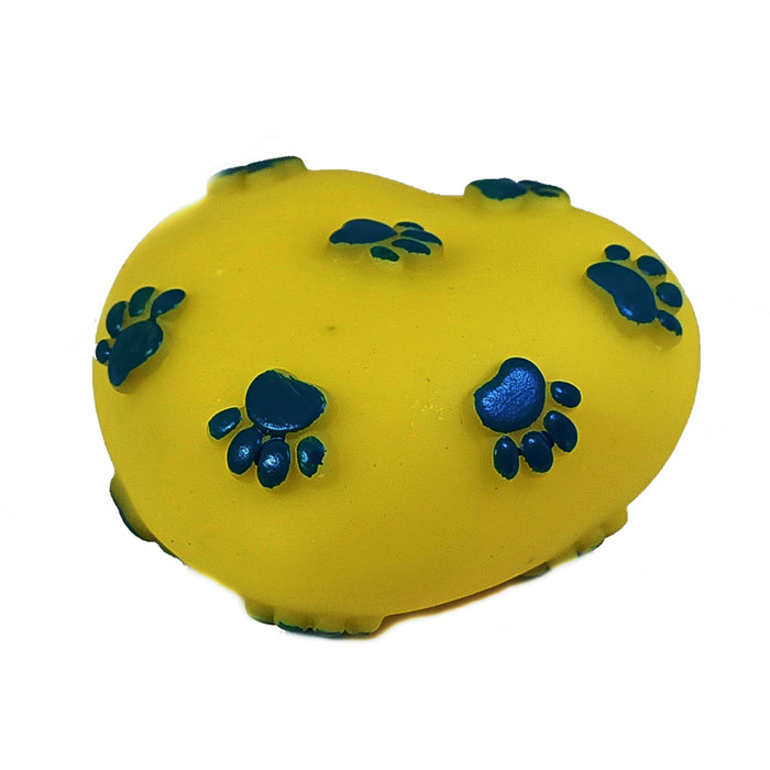 Furry Friend Rubber Squeaky Heart Toy for Dogs