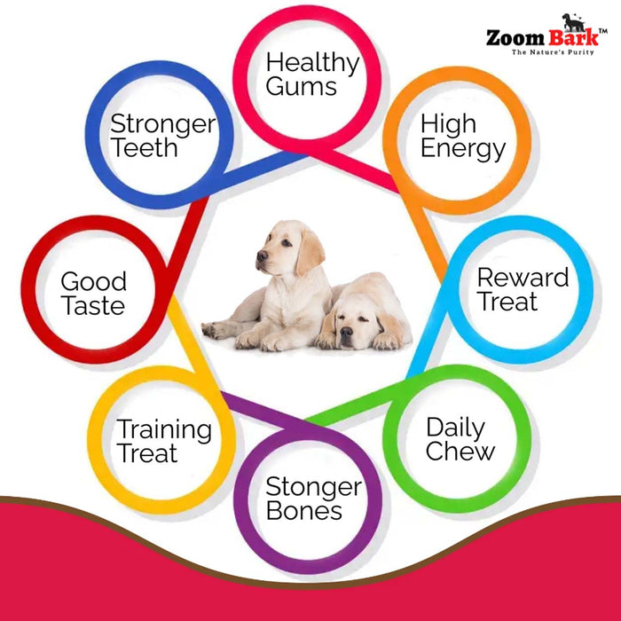 Zoom Bark Dog Rawhide Munchy Chew Sticks Mutton Flavour for dogs 1 Kg