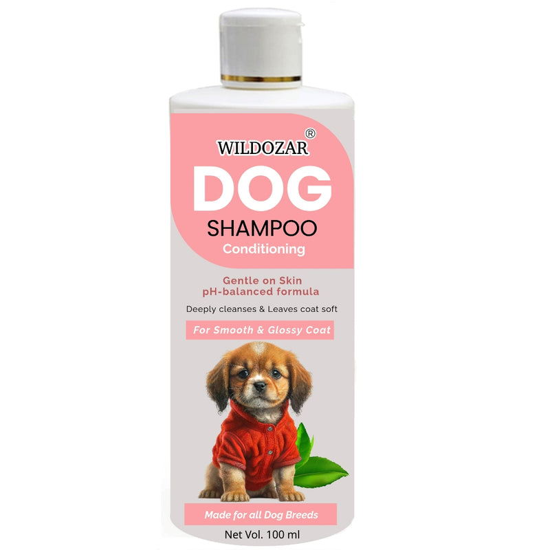 Wildozar Conditioning Dog Shampoo for all Breeds | Smooth and Glossy Coat