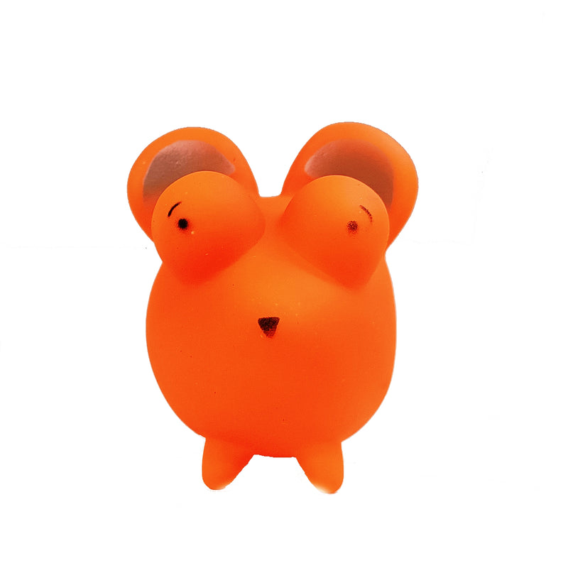 Furry Friend Rubber Squeaky Rat Toy for Dogs