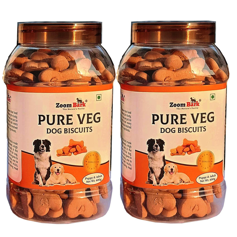 Zoom Bark Pure Veg. Dog Biscuits Jar | Healthy Dog Treat