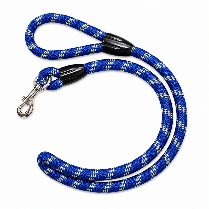 Heavy Duty Nylon Rope Dog Leash for Large Dogs | Strong Metal Hook | Thick Rope | Comfortable Handle