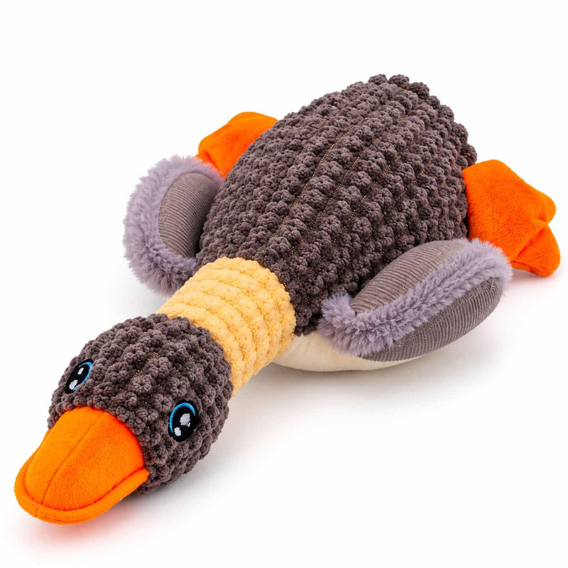 Furry Friend Plush Duck Dog Toy – Soft Stuffed Animal Toy, 12–13 Inch