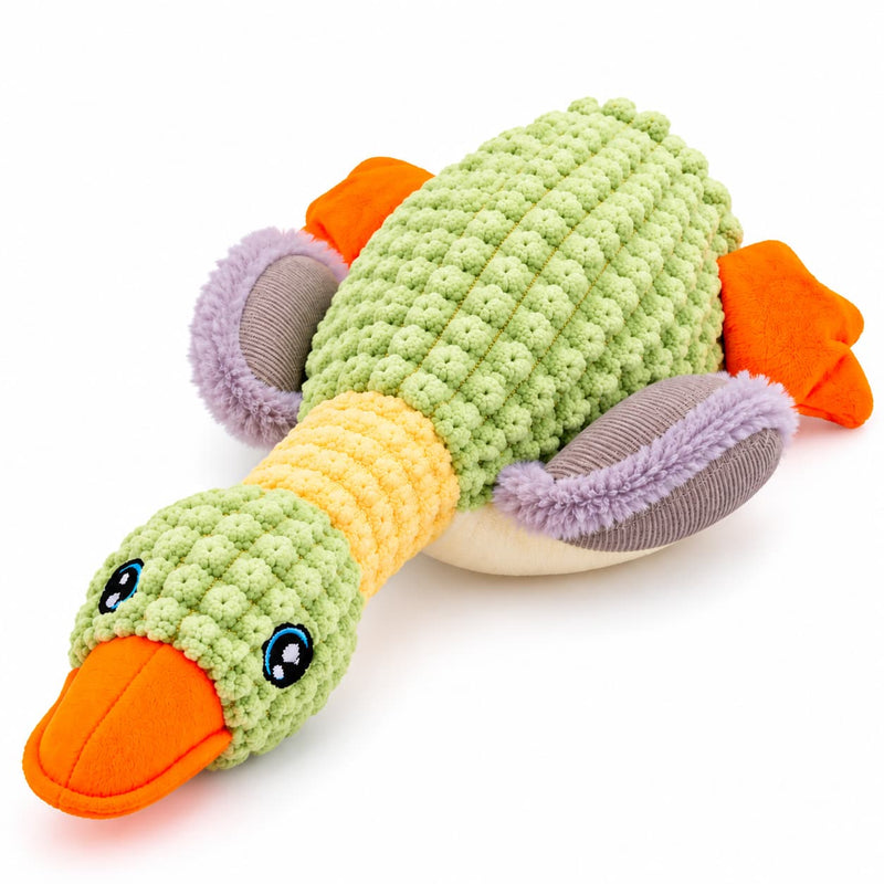 Furry Friend Plush Duck Dog Toy – Soft Stuffed Animal Toy, 12–13 Inch