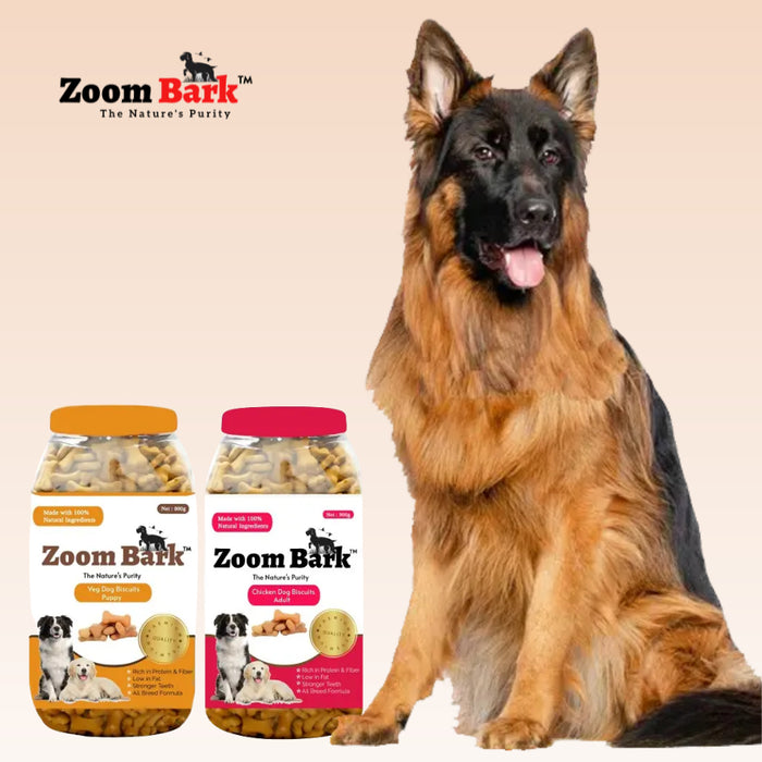 Zoom Bark Chicken Dog Biscuits for Puppies