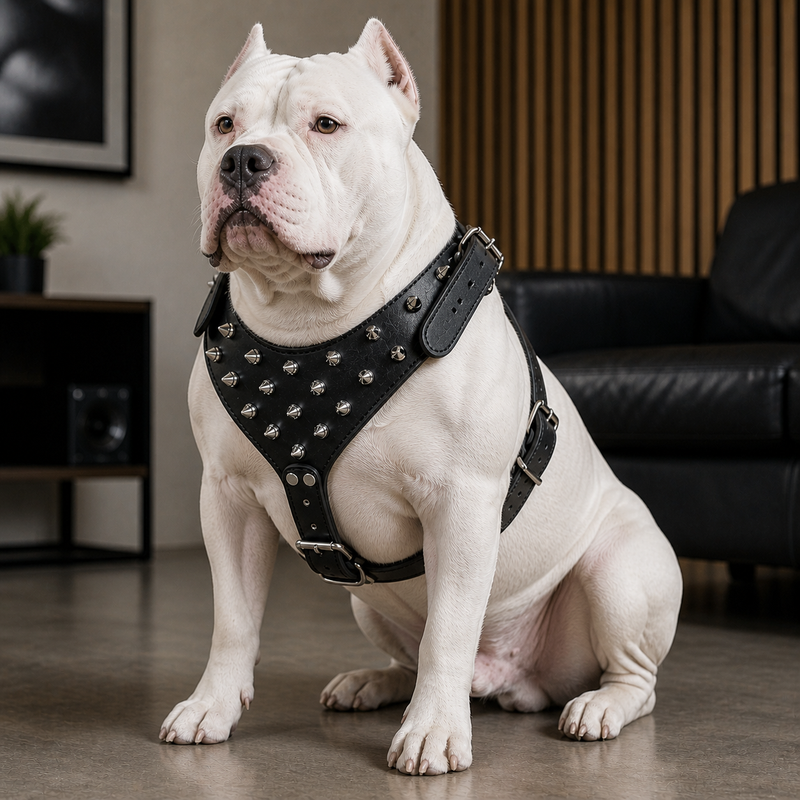 Premium Spike Black Dog Harness – Heavy Duty Control Harness for Powerful Dogs (Bully, Pitbull, Rottweiler)
