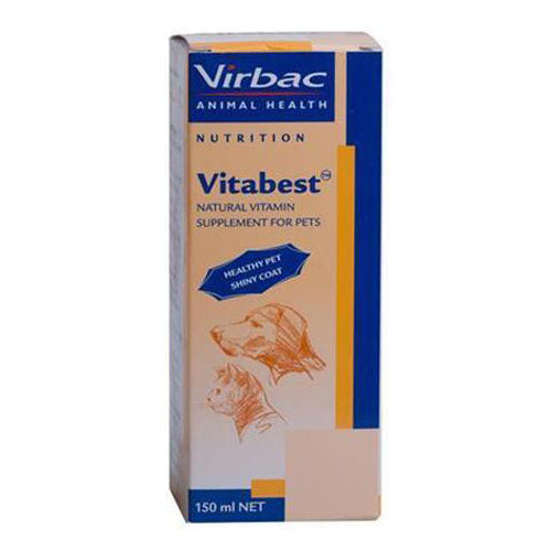 Virbac Vitabest Vitamin Supplement for Dogs 150 ml