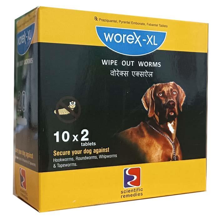 Scientific Remedies Worex XL Dog Dewormer Tablet