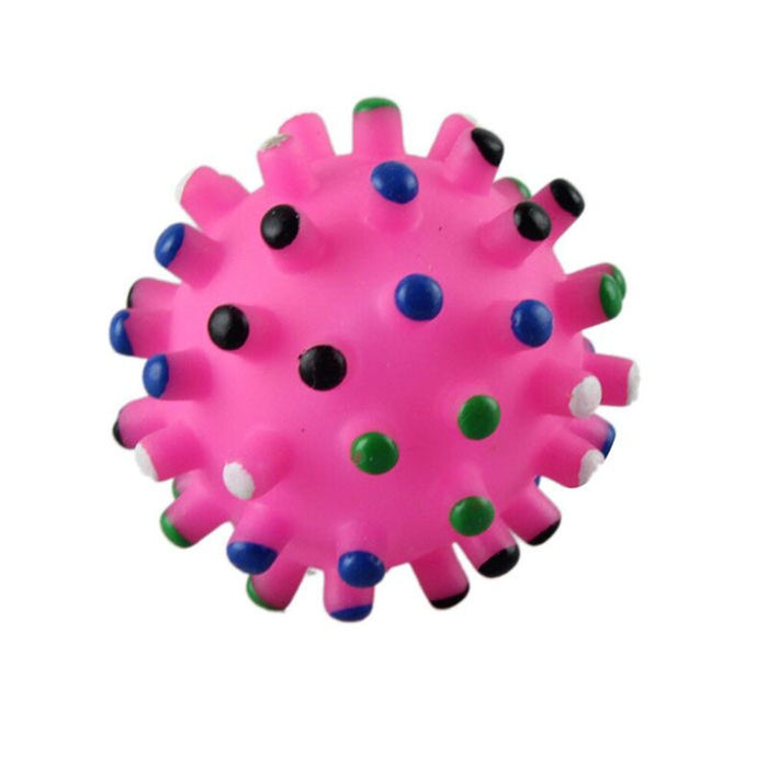 Furry Friend Spike Ball squeaky Toy for Dogs