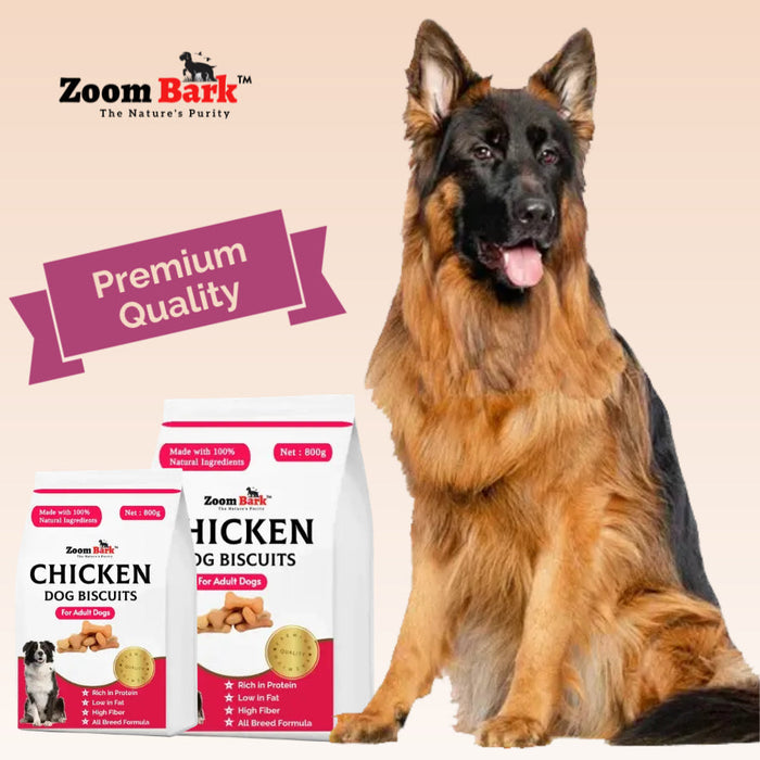 Zoom Bark Chicken Dog Biscuit for Adult Dogs 400 g