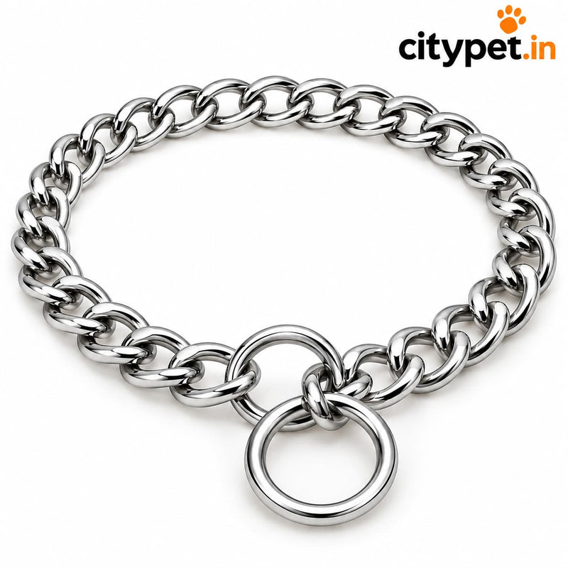 Furry Friend Chrome Plated Choke Chain for Dogs | Strong Steel | Smooth Finish