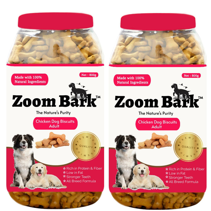 Zoom Bark Chicken Dog Biscuits for Adult Dogs