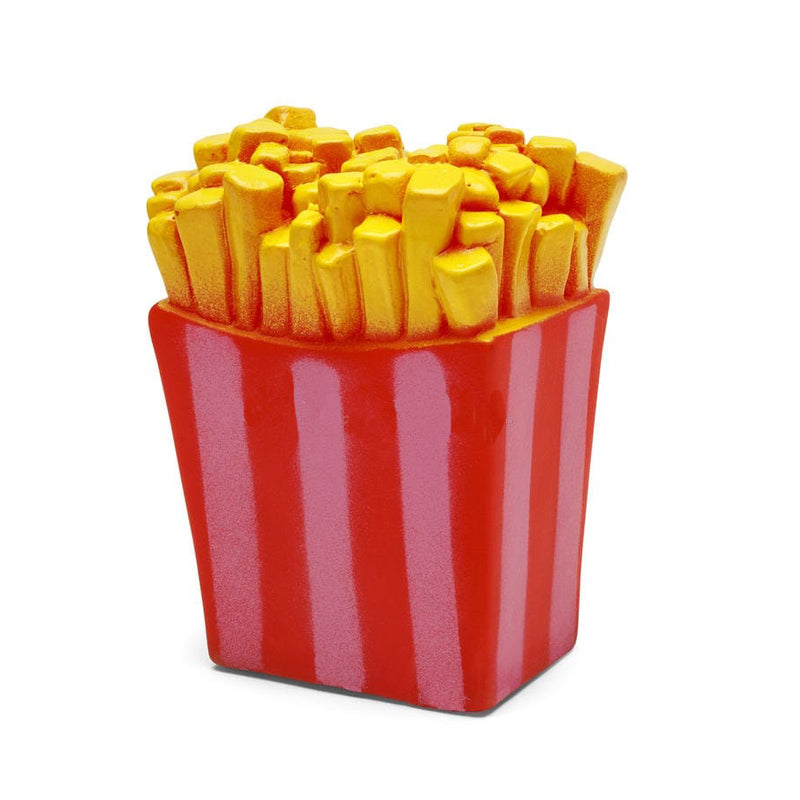 Furry Friend Rubber Chew French Fries Squeaky Toy for Dogs