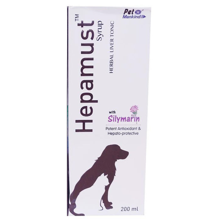Pet Mankind Hepamust Herbal Liver Supplement  for Dogs 200 ml