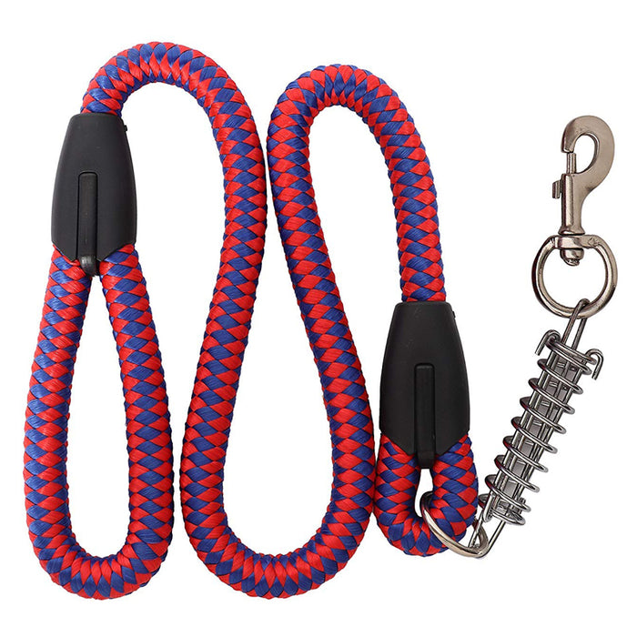 Furry Friend 65 Inch Dog Nylon Rope Leash with Spring Hook for Medium & Large Dogs