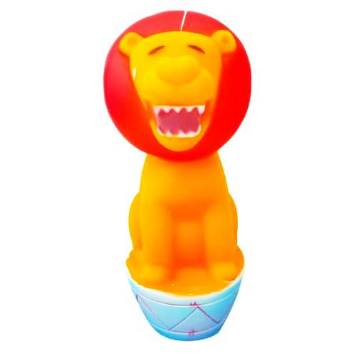 Furry Friend Lion Rubber Squeaky Toy for Dogs