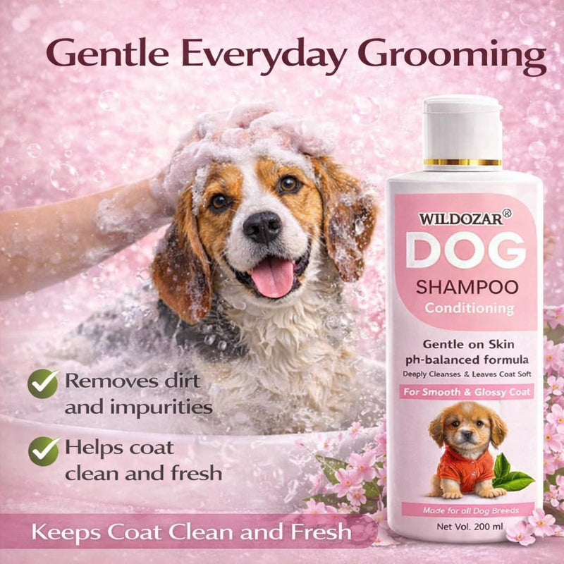 Wildozar Conditioning Dog Shampoo | For Soft & Shiny Coat