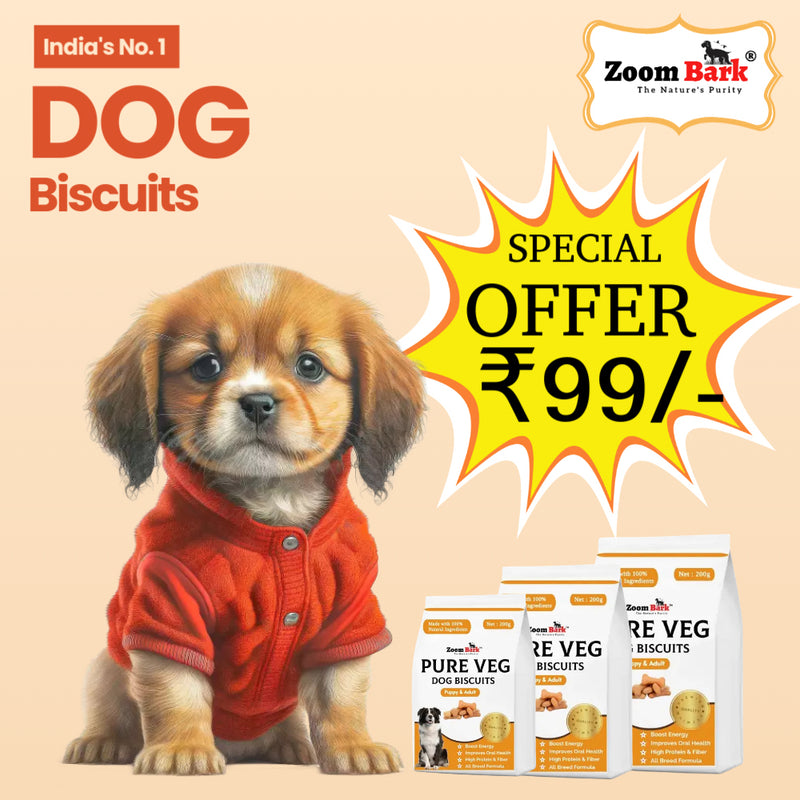 Zoom Bark Pure Veg. and Chicken Dog Biscuits for Puppies & Adult Dogs