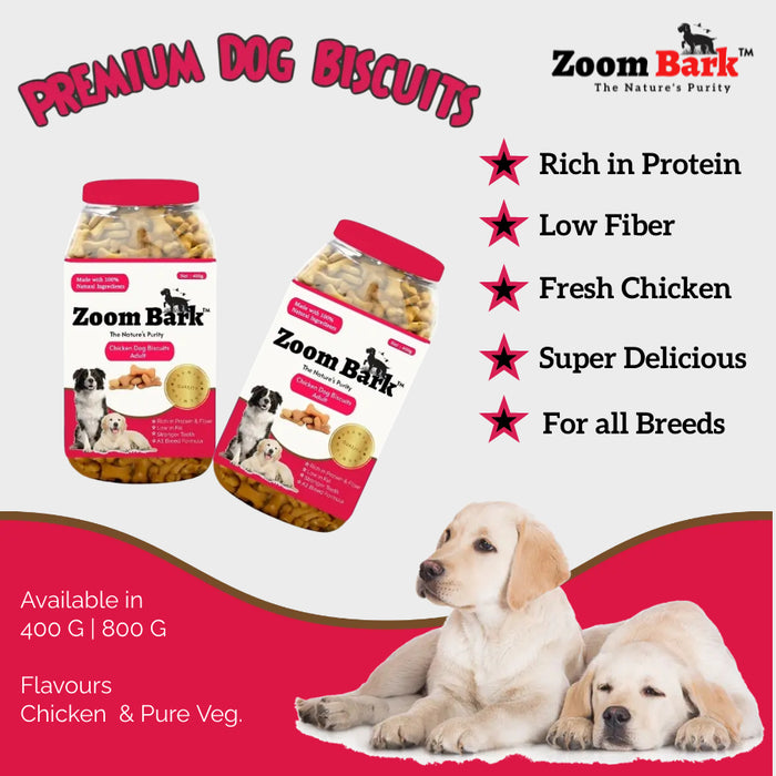 Zoom Bark Chicken & Veg Dog Biscuits