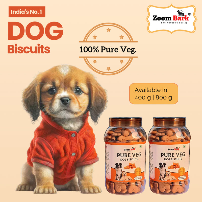 Zoom Bark Pure Veg. and Chicken Dog Biscuits Jar