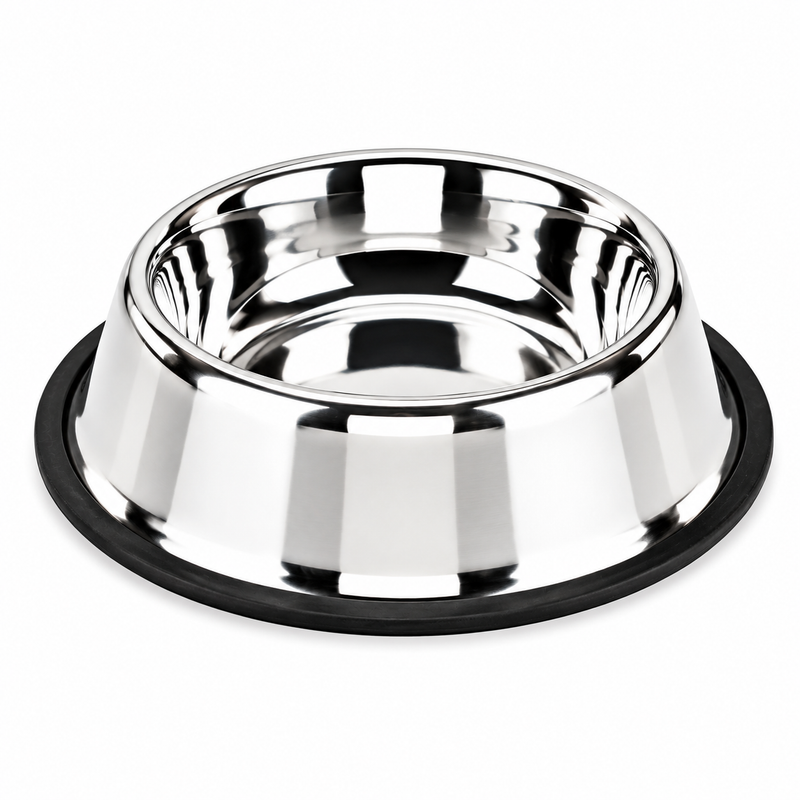Furry Friend Anti Skid Stainless Steel Dog Bowl for Puppies & Dogs | Non Slip Food & Water Bowl