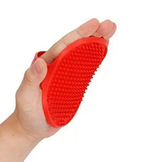 Furry Friend Grooming Rubber Hand Brush for Pets