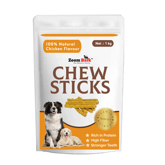 Zoom Bark Munchy Chew Sticks Chicken Flavour for dogs 1 Kg
