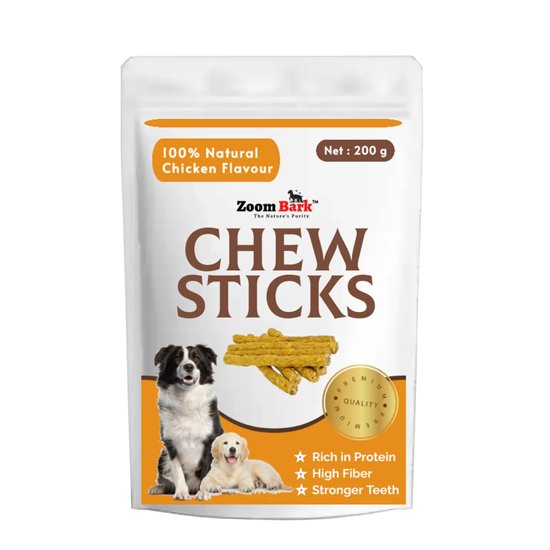 Zoom Bark Dog Munchy Chew Sticks | Dental Treat for Dogs | Healthy Teeth and Gums