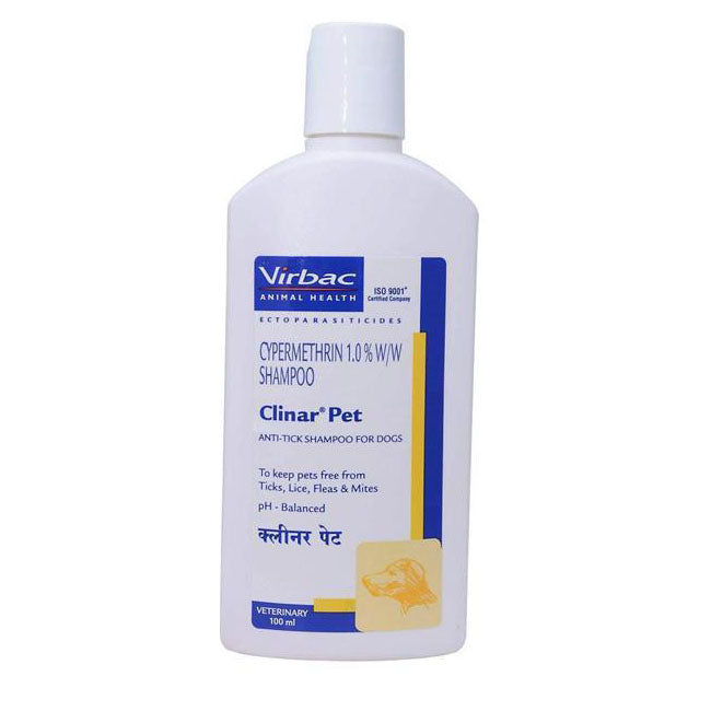 Virbac Clinar Pet Anti-Tick Dog Shampoo 100 ml