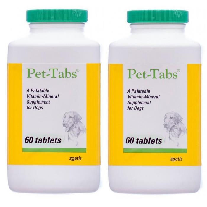 Zoetis Pet Tab Vitamin- Mineral Supplement for Dogs 60 Tablets