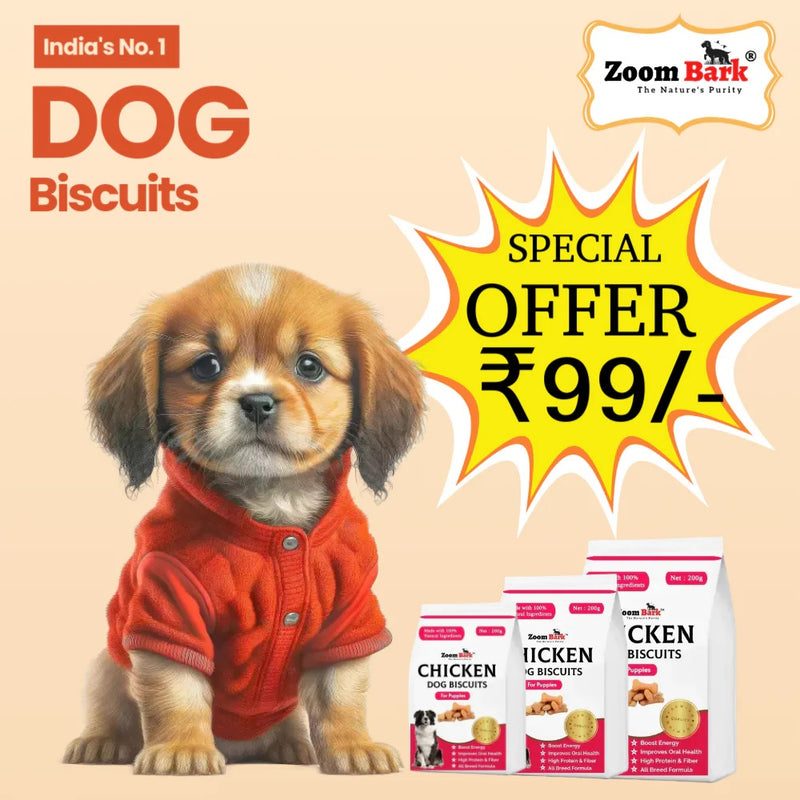 Zoom Bark Pure Veg. and Chicken Dog Biscuits for Puppies & Adult Dogs