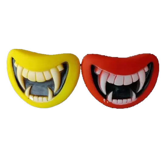 Furry Friend Teeth Rubber Squeaky Toy for Dogs