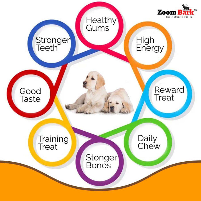 Zoom Bark Dog Munchy Chew Sticks Mix Flavour (Mutton+Chicken+Natural) for dogs 200 g