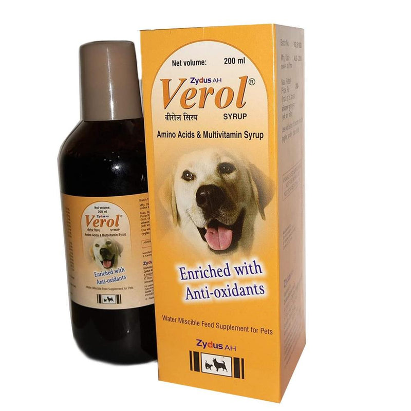Zydus Verol Multivitamin Syrup for Pets 200 ml