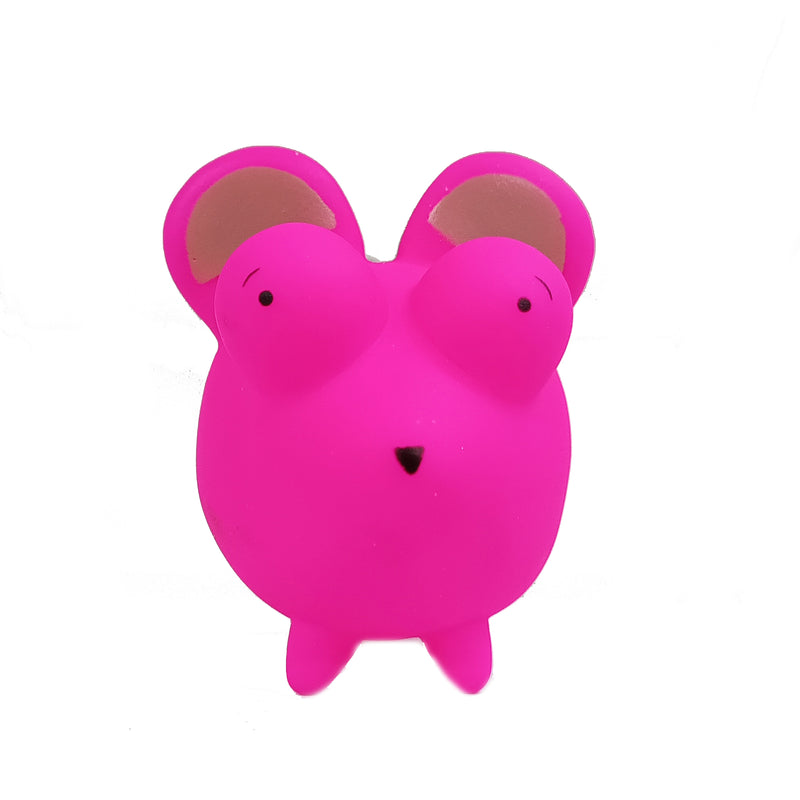 Furry Friend Rubber Squeaky Rat Toy for Dogs