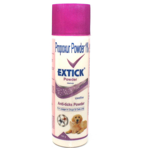 Pet Mankind Extick Anti-Tick Powder for Dogs & Cats 100 g