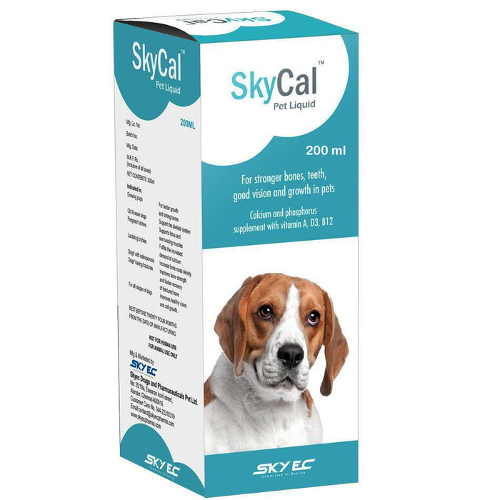 Sky Ec Skycal Pet Calcium Syrup for Dogs and Cats