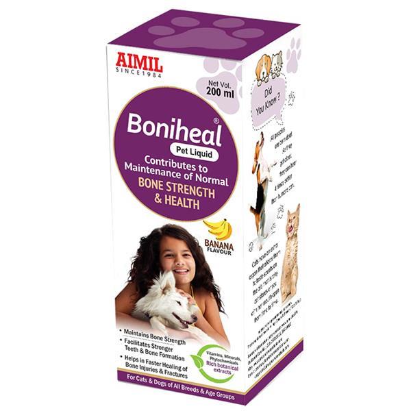 Aimil Boniheal Pet Liquid Calcium Supplement for Dogs & Cats 200 ml
