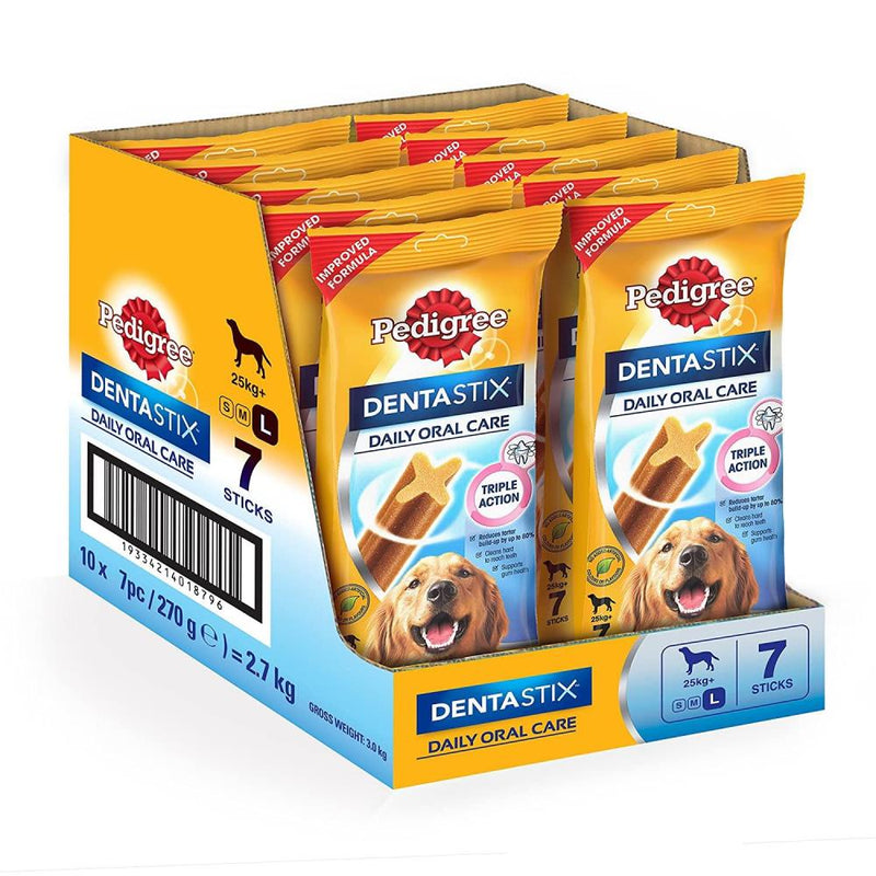 Pedigree Dentastix Oral Care Treat for Dogs- Large Breed 25 kg+ (Pack of 10)