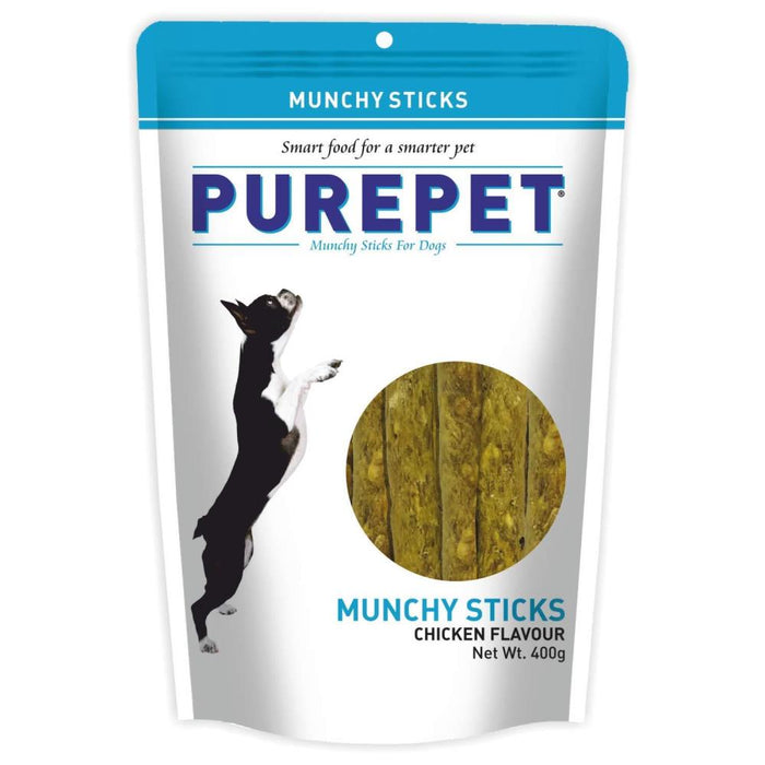 Purepet Munchie Stick Chicken Flavour Treat-400 g