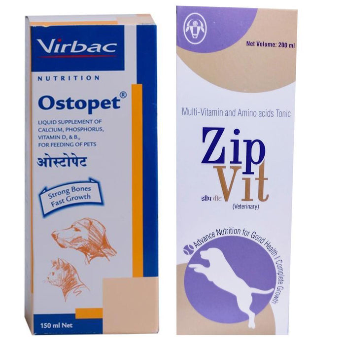 Intas Zip Vit Multivitamin & Amino Acid Tonic for Pets 200 ml