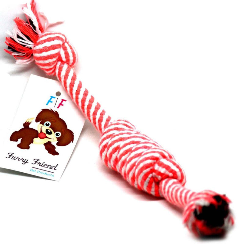 Furry Friend Cotton Chew Rope Toy for Dogs & Puppies