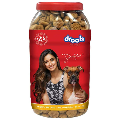 Drools Chicken And Egg Biscuit  Dog Treats - Jar  900 G
