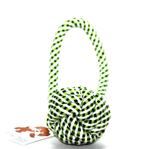 Furry Friend Cotton Braided Ball Chew Rope Toy for Dogs & Puppies