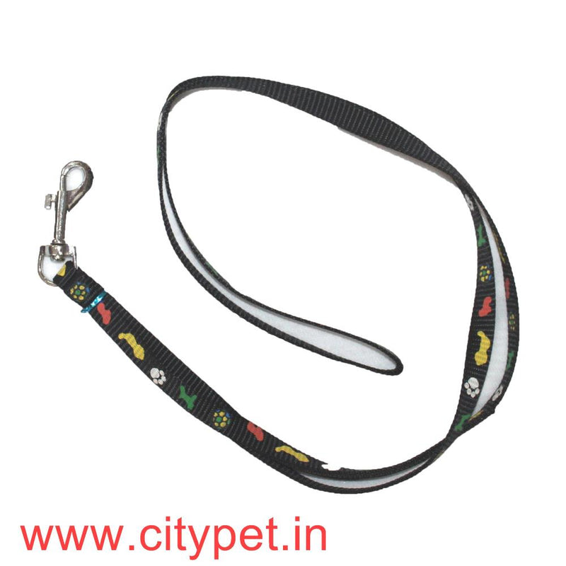 Furry Friend Premium Printed Dog Leash-Collar Set with Bell (width 10 mm) 6