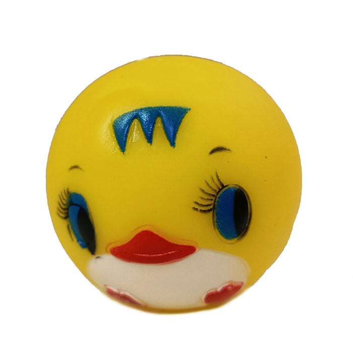 Furry Friend Rubber Squeaky Chew Duck Ball for Dogs
