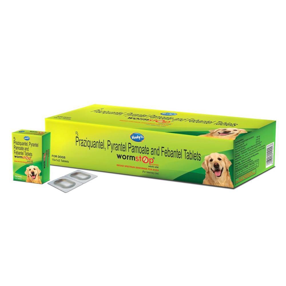 Buy Venky's Worm Stop Combi Dog Dewormer Tablet 4 Tab — CITY PET