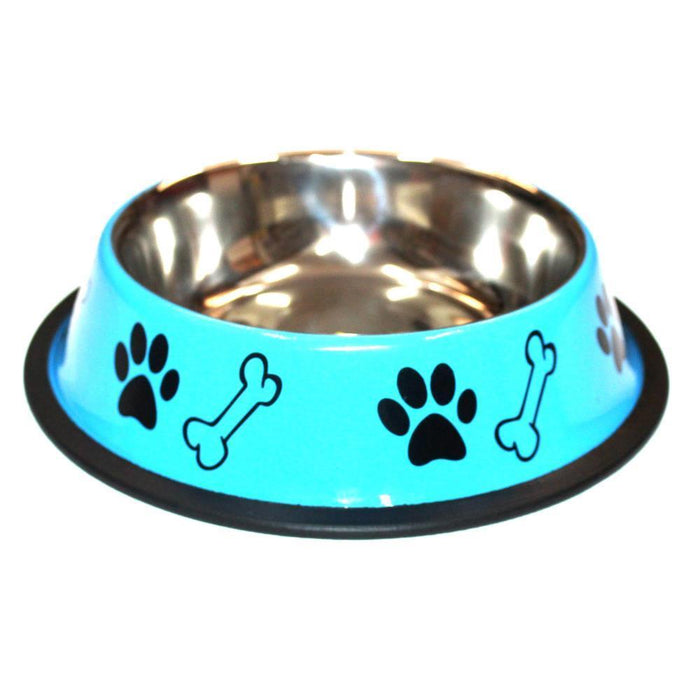 Printed Stainless Steel Dog Bowl Small 1