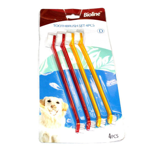 Dog Dual Side Pet Tooth Brush- Pack of 4