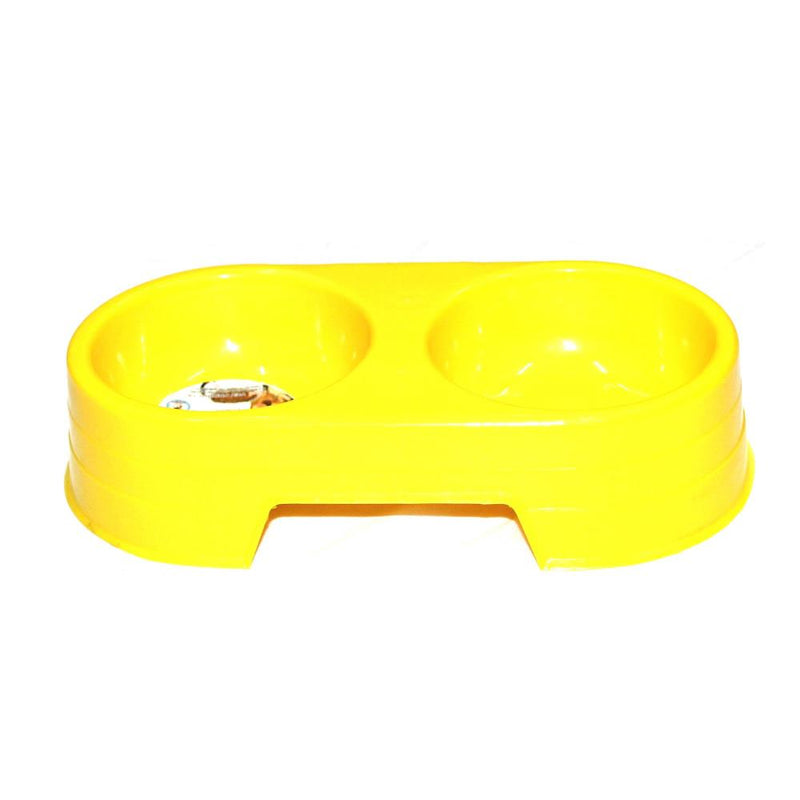 Furry Friend Plastic Dual Feeding Dog Bowl Small- Food & Water